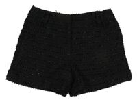 Černé třpytivé kraťasy St. Bernard