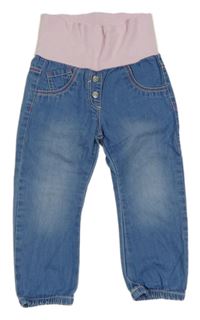 Modré ľahké rifle s úpletovým pasom S. Oliver