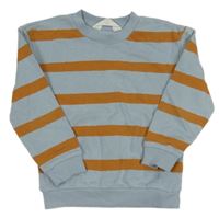 Modro-hnedá pruhovaná mikina H&M