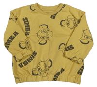 Okrová mikina se Simbou Primark