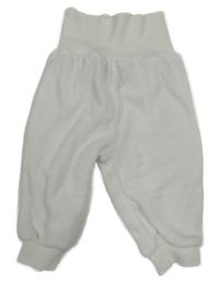 Biele zamatové tepláky