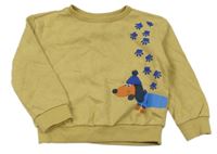 Piesková á mikina so psem a tlapkami Lily & Dan