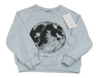 Nové - Světlemodrá mikina s měsícem Name it