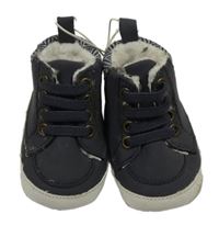 Nové - Tmavomodré zateplené cápačky Primark vel. 16