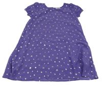 Fialové šifónové šaty s hviezdami BPC