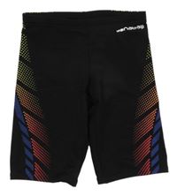 Černé nohavičkové plavky se vzorem Nabaiji