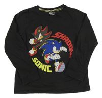 Čierne tričko so Sonicem