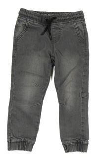 Šedé teplákové rifle Denim Co.