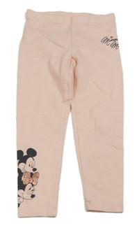 Světlerůžové legíny s Mickeym a Minnie C&A