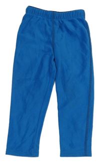 Modré fleecové funkční tepláky Crane