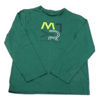 Zelené tričko s písmenem Mayoral
