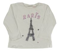 Bílé triko s potiskem Zara