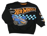 Čierna mikina s Hot Wheels