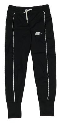Černé sportovní tepláky s logem Nike