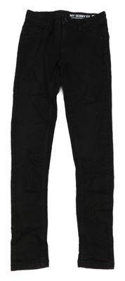Čierne skinny fit rifle Hema