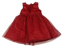 Červené slavnostní šaty s třpytivou tylovou sukní Next