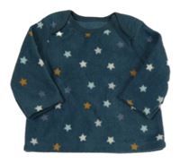 Petrolejová fleecová mikina s hviezdami Nutmeg