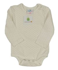 Nové - bílo-růžové puntíkaté body Topomini