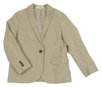 Béžové lněné sako H&M