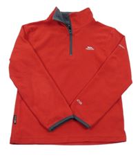 Červená fleecová funkčná mikina s logom Trespass