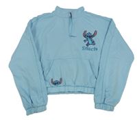 Světlemodrá crop mikina se Stitchem Disney