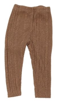 Staroružové rebrované úpletové legíny Shein