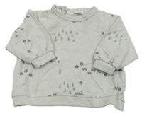 Sivá mikina so stromky Zara