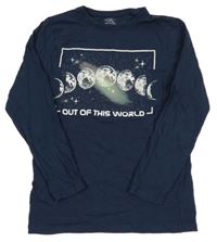 Tmavomodré tričko s mesiacom Primark