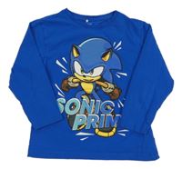 Modré triko se Sonicem Name it