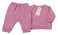 Nové - 2set - růžová mikina + tepláky Matalan