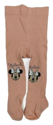 Růžové punčocháče s Minnie 