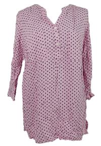 Dámská růžová puntíkovaná halenka Bonprix 