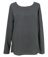 Dámska čierno-biela vzorovaná blúzka Esmara