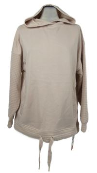 Nové - Dámská světlerůžová vzorovaná mikina s kapucí Dunnes 