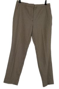 Dámské vínovo-smetanové vzorované kalhoty H&M