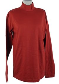 Pánske tmavočervené tričko so stojačikom Atlas