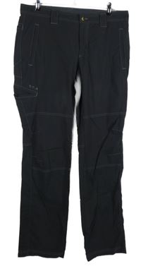 Pánské černé šusťákové outdoorové kalhoty Odlo 