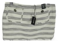 Nové - Dámska čierno-biela pruhovaná minisukňa River Island
