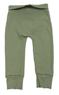 Khaki rebrované ľahké tepláky George