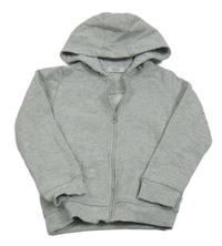 Svetlosivá prepínaci mikina s kapucňou Primark
