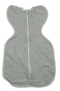 Šedý bavlněný spací pytel s potiskem