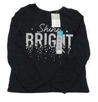 Nové - černé triko s nápisem Primark