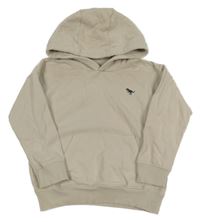 Světlebéžový mikina s výšivkou a kapucí Next