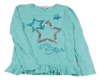 Světlemodré triko s hvězdami Charles Vögele