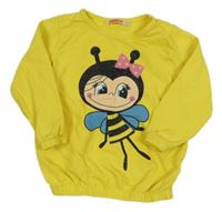 Žltá mikina so včielkou Deno