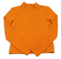 Oranžová crop mikina Candy couture