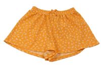 Oranžové kvetinové kraťasy Matalan