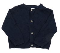 Tmavomodrý prepínaci sveter s 3D bodky Next