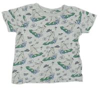 Sivé tričko s polárním medvěďom