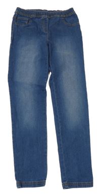 Modré elastické džegíny Yigga